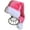 Pink, variant on Deluxe Adults Santa Hat for Colorful Christmas Available Colors: Black, Green, Blue, Pink, Red