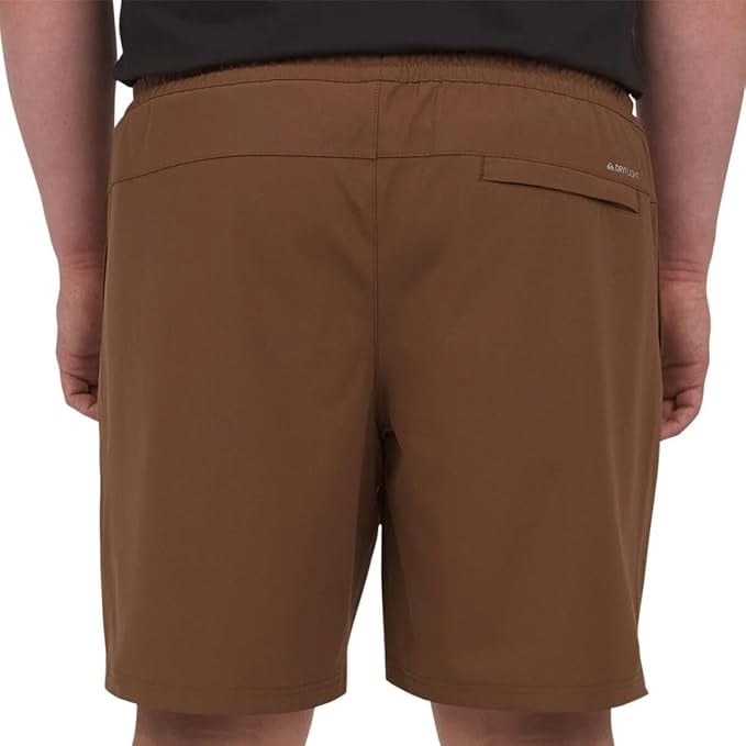 Quiksilver Men's Comfort Stretch Dry Flight Active Short Size Small. Brown