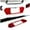 Red, variant on TINKI 3D Carbon Fiber, Rear License Frame Sticker Compatible with Corvette C8 Stingray Z06 Z51 2020 2021 2022 2023, License Plate Frame Decorative Decal Accessories