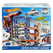 Hot Wheels Track Playset with Four 1:64 Scale Toy Cars, Super Ultimate Garage, over 3-Feet Tall