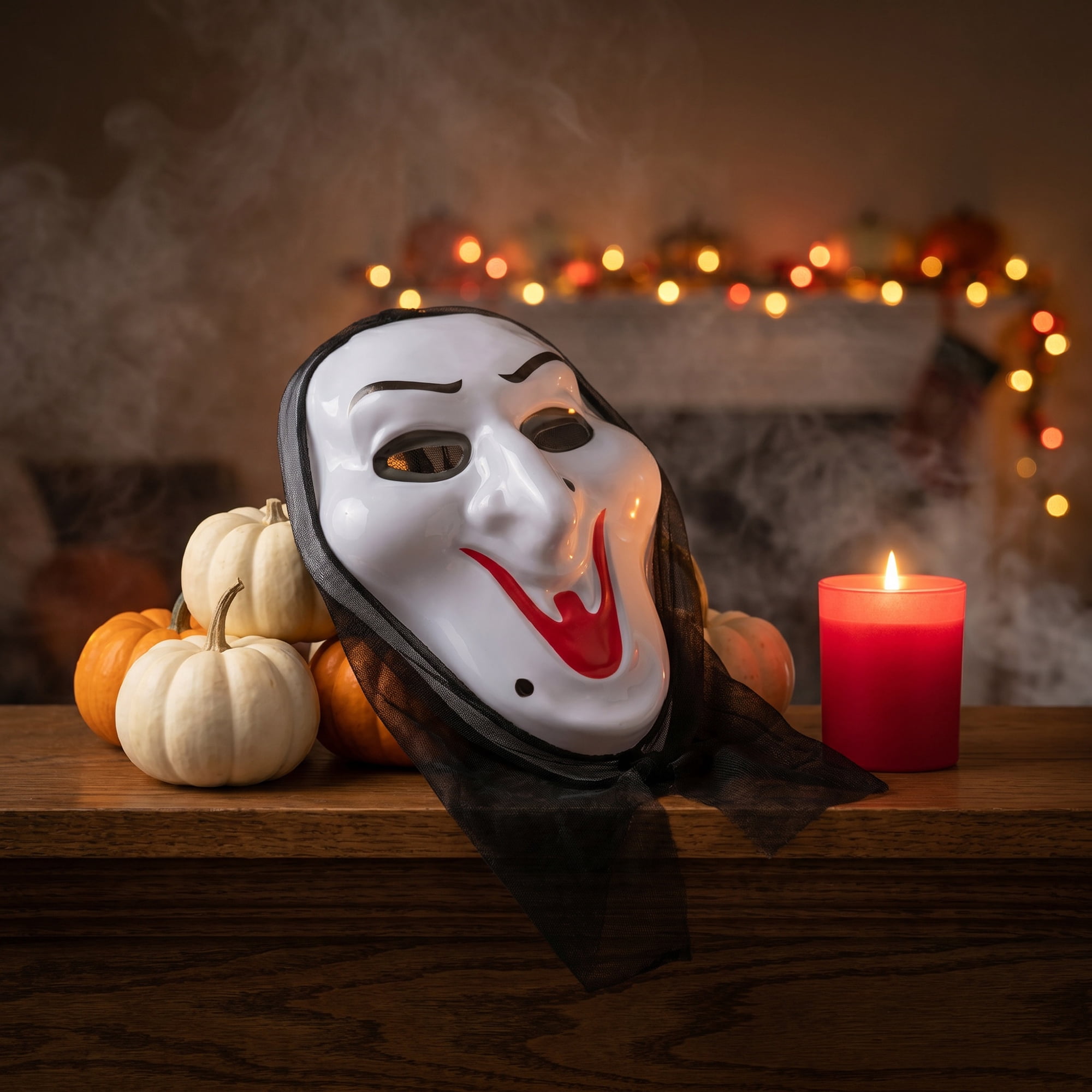 Unique Bargains Grim Masquerade Skull Mask for Halloween Horror Party Witch 12.6" x 8.7"