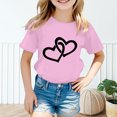 thumbnail image 4 of WEAIXIMIUNG T-Shirts Amusants pour Filles, Mignon Graphique Col Rond Manches Courtes Été Décontracté T-Shirt 160, 4 of 6