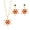Color3, variant on Christmas Snowflake Rhinestone Jewelry Set for Women, Crystal Pearl Snowflake Pendant Necklace & Dangle Earrings Matching Set, Winter Xmas Holiday Party Accessory Gift