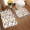 thumbnail image 2 of Yiaed Tulips Flowers Print Bathroom Mat Set 2 Pieces Mat Anti-Skid Pad Ultra Soft and Absorbent Bathroom Bath Mat Contour Bath Rugs for Toilet Base, 2 of 6