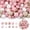 Mixed Pink, variant on 120PCS Silicone Beads, Mixed 12mm 15mm Silicone Beads for Keychain Making, Print Bead for DIY Decoration Craft(Mixed Green)