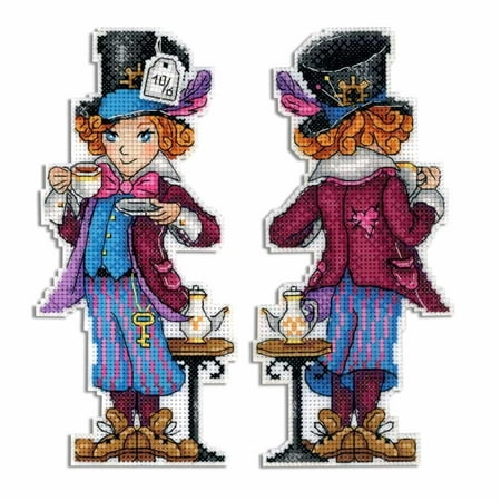 UPC: 4627128734707 | Cross Stitch Kit Mad Hatter P-349 / SR-349 Needlework MP Studia Fairy Tale Black