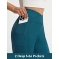 thumbnail image 3 of BALEAF Women's Bermuda Long Shorts 9" Above Knee Length Stretch Walking Athletic Dressy Casual Summer Blue S, 3 of 6
