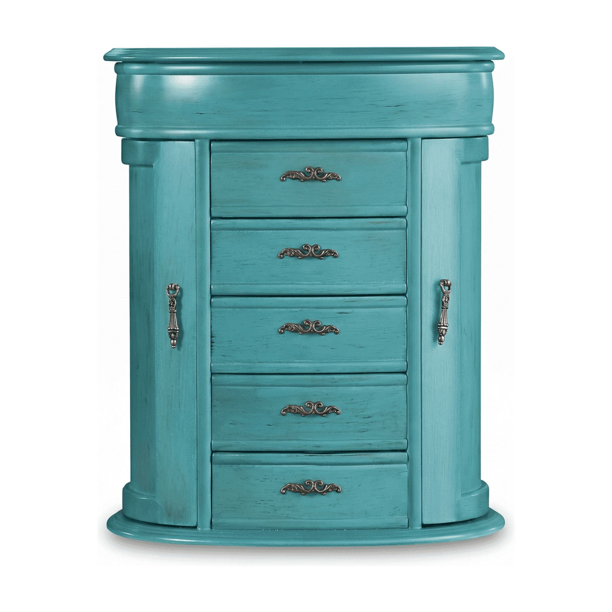Hives and Honey Cari Jewelry Chest Jewelry Box for Women, Turquoise
