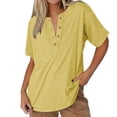 thumbnail image 1 of Camisetas de Manga Larga de Moda para las Mujeres 2025, Botones Sueltos de Color Sólido, 1 of 8