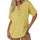 thumbnail image 1 of Camisetas de Manga Larga de Moda para las Mujeres 2025, Botones Sueltos de Color Sólido, 1 of 8