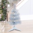 thumbnail image 6 of Coollooc 1FT Artificial Christmas Tree White Tabletop Christmas Tree with Plastic Stand Mini Xmas Pine Tree for Party Supplies Indoor Outdoor Holiday Home Decoration, 6 of 6