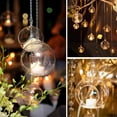 thumbnail image 2 of 4pcs 6/8/10/12Cm Creative Clear Glass Round Hanging Candle Tea Light Holder Home Globe Shape Glass Candlestick Tea Light Holder (12CM,4pcs), 2 of 6