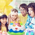 thumbnail image 3 of Play Birthday Cake Candles Play Food Kids Toddler Music Light Up Gift DIY Cutting Pretend Play Birthday Party Cake with Candles, 3 of 8