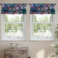 thumbnail image 2 of LALILO Kitchen Curtain Valance Watercolor Exotic Rod Pocket Window Curtain 52"x 18" Set of 2, 2 of 7