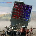 thumbnail image 3 of axGear One-hand Gaming Keyboard Wired USB 35 Keys with RGB Rainbow Backlit Single Hand E-sport Multimedia Mini Keypad, 3 of 7