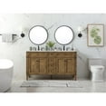 thumbnail image 6 of 60 inch double bathroom vanity in driftwood, 6 of 8
