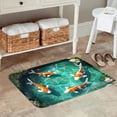 thumbnail image 2 of FJPT Non Slip Flannel Floor Mat Kitchen Mat Koi Fish Pond Design For Bathroom Kitchen Bedroom Decor 24x16 inch, 2 of 5