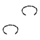 thumbnail image 4 of Guardurnaity Brazalete de moda imprescindible para los entusiastas de la moda Brazaletes duraderos y duraderos Idea de regalo negro negro 2Conjunto, 4 of 6