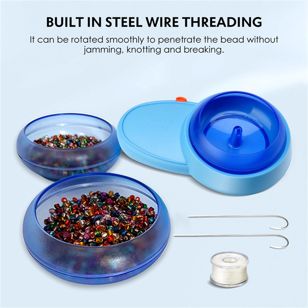  BoJia Electric Bead Spinner for Jewelry Making - Automatic  Beading Tools with Bead Spinner, 3 PC Beading Bowl with Lids, 2PC Beading  Needle,Battery-Powered