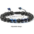 thumbnail image 4 of Pulsera de ojo de tigre de piedra de 8 mm, pulsera de lava, pulsera ajustable con cuentas de yoga para aliviar el estrés WD.WDQZL Cocina, 4 of 4