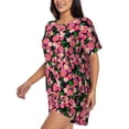 thumbnail image 2 of Lsque Trendy Floral Women's Short-Sleeved Pajama Set - 2 Piece Soft and Lightweight Sleepwear Set-3X-Large, 2 of 9