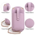 thumbnail image 3 of Women Small Crossbody Bag Cell Phone Purse Wallet Chain Strap Lanyard Case - Purple, 3 of 5