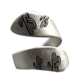 thumbnail image 1 of IKemiter Natural Landscape Open Ring Sunrise/Moon/Cactus Hand-drawing Winding Finger Ring Adjustable Hand, 1 of 7