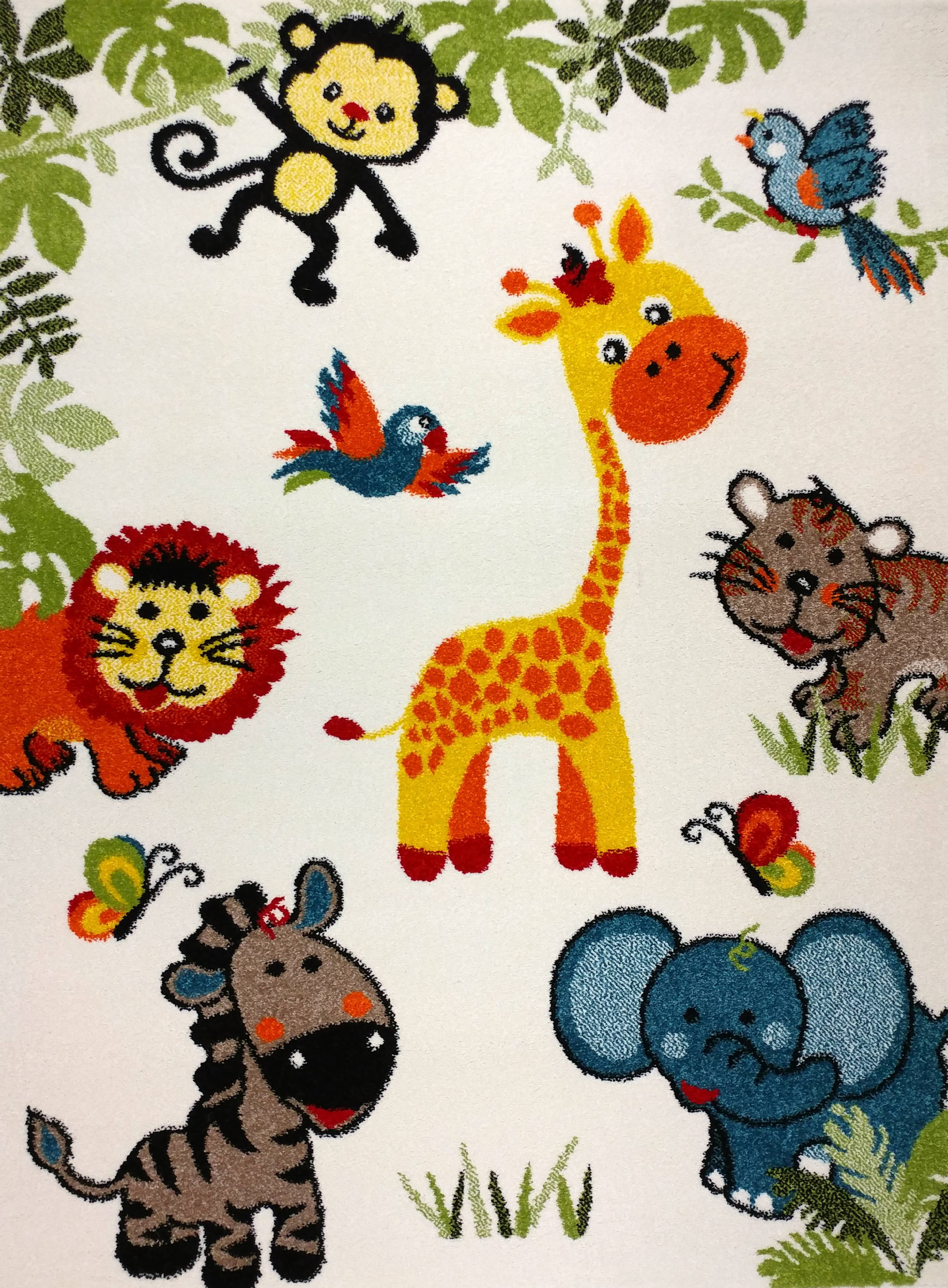 Set of 20 Rounds Carpets for Kids 82020 Gods Animals 