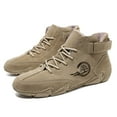 thumbnail image 6 of Men's Sneakers Fashionable Suede Casual Comfort High Top Ankle Boots Warm Outdoor Footwear for Active, 6 of 9