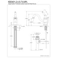 thumbnail image 2 of Kingston Brass KB3404PL Victorian 4" Centerset Single Handle Bathroom Faucet, Polished Chrome/Polished Brass, 2 of 2