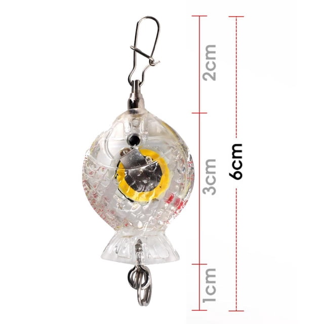 Cebo LED, luz de trampa para señuelos de pesca de caída profunda, lámpara de destello subacuática (D blanco) Likrtyny Para estrenar