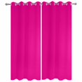 thumbnail image 2 of Outdoor Curtains for Patio Waterproof, Rose Pink Windproof Pravicy Outside Porch Blackout Curtain, Farmhouse Solid Pink Color Modern Art Sun Blocking Grommets Curtains for Cabana 2 Panels 54"x84", 2 of 9