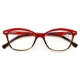 thumbnail image 2 of Women 2 Tone Cateye Clear Progressive Reader - Zero Power On Top - No Bubble Reading Glasses Z110 +3.00, 2 of 4