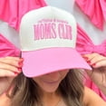 thumbnail image 2 of Moms’ Club Hat with “Caffeine & Cocktails” Embroidery, Trendy Trucker Cap for Women, Adjustable Snapback for Casual Outings, Coffee Dates, and Fun Mom Gatherings, 2 of 5