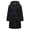 Black, variant on Boys Girls Robe Soft Hooded Flannel Bathrobes for Kids With Silk Eye Sleep Mask