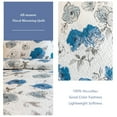 thumbnail image 2 of Beartech Floral Quilt Set Queen Size Blue White Flower Quilt Lightweight Reversible Microfiber Bedspread Coverlet Bedding Set, 2 of 8
