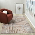 thumbnail image 2 of Ox Bay Wesley 2' x 3', Gray/Rust Geometric Washable Indoor Area Rug by Evette Rios, 2 of 8