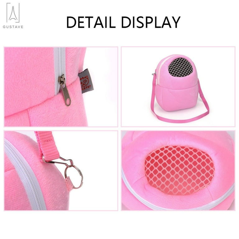 hamster carrier,small pet carrier bag hamster Breathable Portable,Hamster  Travel carrier cage Animal Outgoing Bag,hamster backpack carrier hedgehog  pet pouch,small animal carriers for rabbit Green 