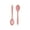 Pink, variant on 2-Pack Nonstick Silicone Slotted Spoons, High Heat Resistant Cooking & Serving Spoon Set for Stirring, Mixing & Draining, Black