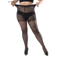 thumbnail image 7 of BadPiggies Super Durable Sheer Pantyhose Plus Size, 2 Pack 40D Queen Size Tights Straight Crotch Stocking for Chubby Girls Women, 7 of 7