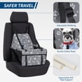 thumbnail image 2 of Sennaux Pet Car Seat Front Pet Dog Booster Seat Carrier Protector for Dogs Cats Puppy, with PVC Tube, Blue, 2 of 6