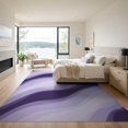 thumbnail image 3 of ODIKA 9'x12' Washable Area Rug Non-Slip, Chair-Friendly Ombre Watercolor Abstract Wave Swirl Gradient Minimalist Refined for Dining Room, Basement, Large Office, 3 of 7