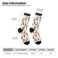thumbnail image 2 of Rateoe Gnomes Merry Christmas for Women Casual Calf Socks - Cute Crew Socks - Thin Soft Above Ankle Socks Size 5-11, 2 of 6