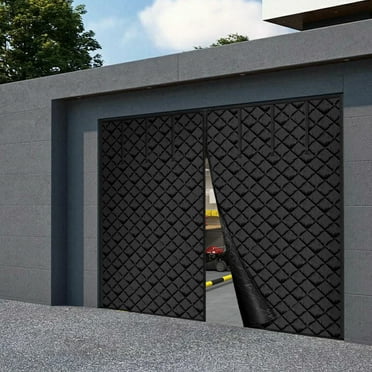 VEVOR Garage Door Screen for Winter, 8x7FT, Garage Door Insulation Kit, Magnetic Thermal Insulated Door Curtain with 300D Oxford Fabric Heavy Duty Weighted Bottom, Easy Assembly for Garage Door