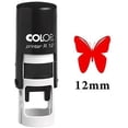 thumbnail image 2 of Printtoo BUTTERFLY Self Inking Mini Rubber Stamp Colop Round Decorative Teachers Stamps 12mm, 2 of 2
