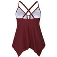 thumbnail image 3 of Firpearl Women's Tankini Swimsuits Modest Flowy Crossback Plus Size Bathing Suit Top, 3 of 5