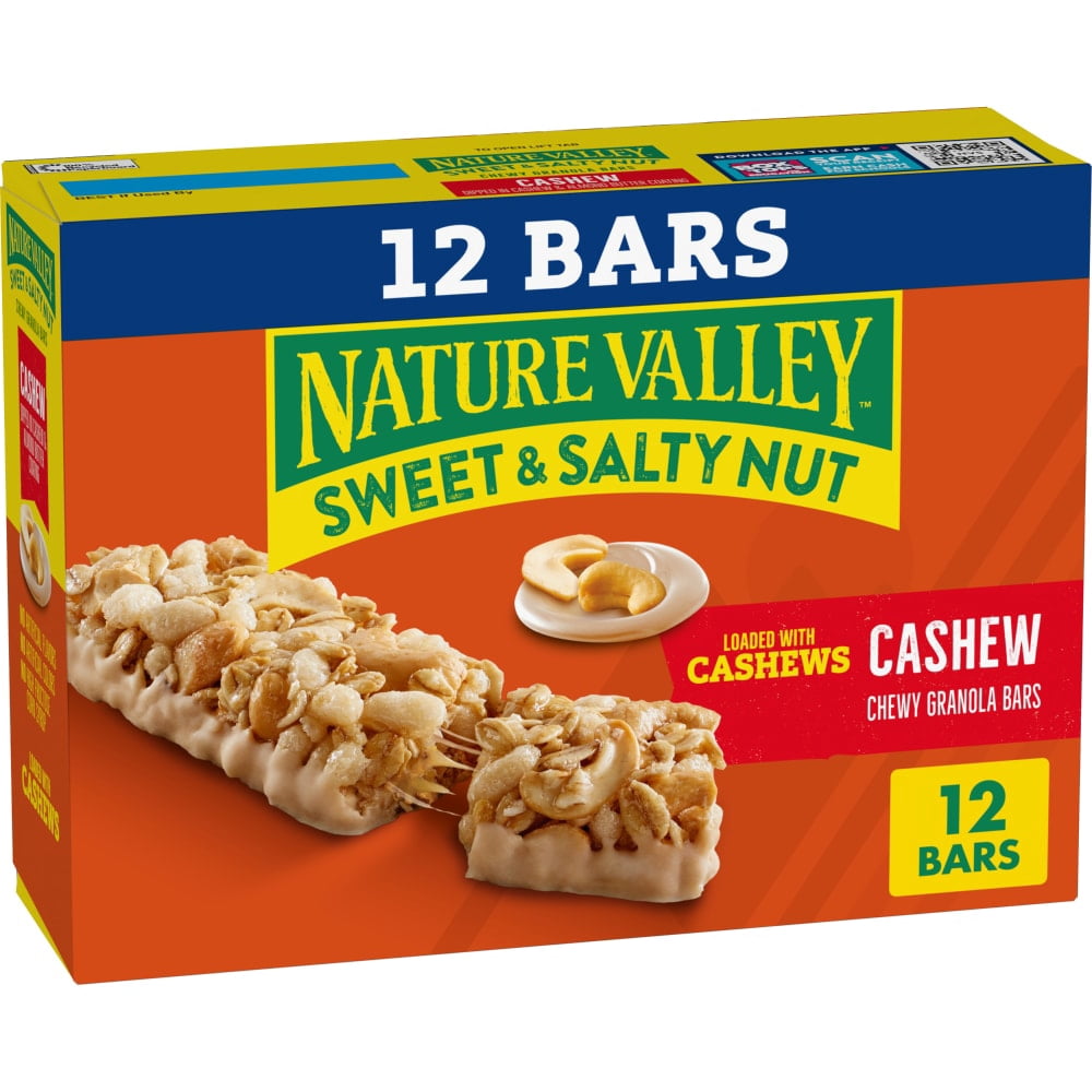 Nature Valley Sweet & Salty Nut Cashew Granola bars 12 ct / 1.2 oz - 5 Pack