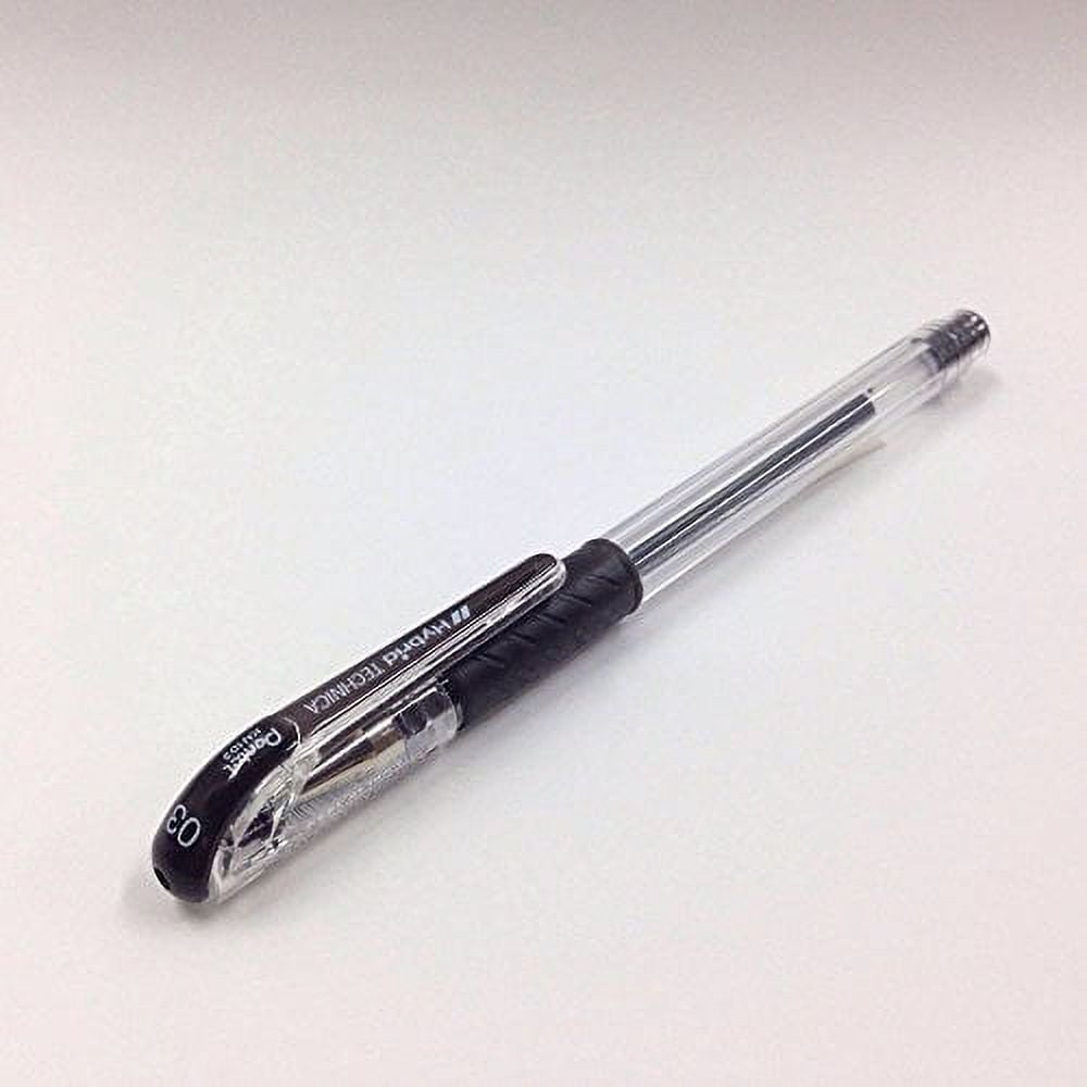 Pentel Arts Hybrid Technica 0.3 mm Pen, Ultra Fine Point, Black Ink 10-Pack KN103-A