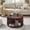 Walnut, variant on IFMust 32" Modern Round Coffee Table with Cross-Bracing Base and Open Storage Shelf, Dark Wood Grain Finish for Living Room, Bedroom, Office, Apartment,Walnut