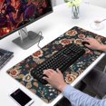 thumbnail image 2 of Long Mouse Pads for Desk,Pioneer Flower Floral Print Pattern Desk Mats on Top Of Desks, Desk Mouse Pad Extra Large with 3mm Non-Slip Base and Stitched Edge for Gaming,Office,Work,Home 31.5"x15.7", 2 of 6